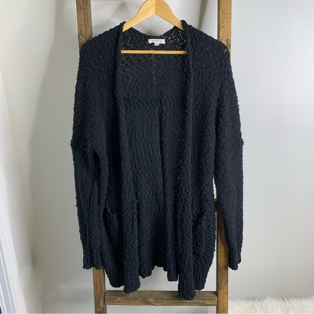 Mittoshop Black Popcorn Cardigan